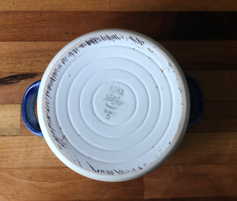 Rorstrand Koka Blue Casserole Dish by Hertha Bengtson ,Scandinavian Mid-Century Modern