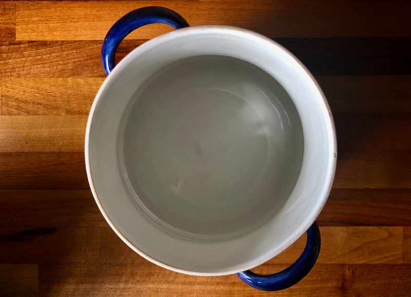 Rorstrand Koka Blue Large Casserole Dish - Bean or Soup Pot, Hertha Bengtson Design, Scandinavian Mid Century