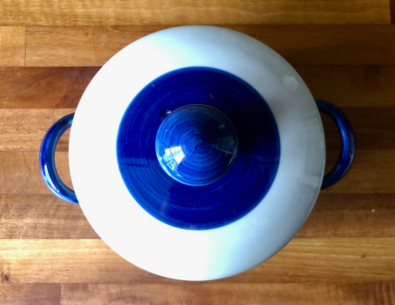 Rorstrand Koka Blue Casserole Dish by Hertha Bengtson ,Scandinavian Mid-Century Modern