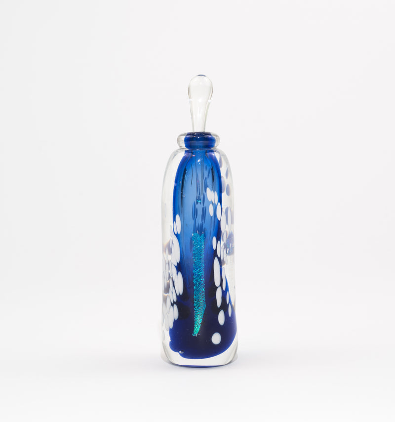 Iridescent Blue Scent Bottle