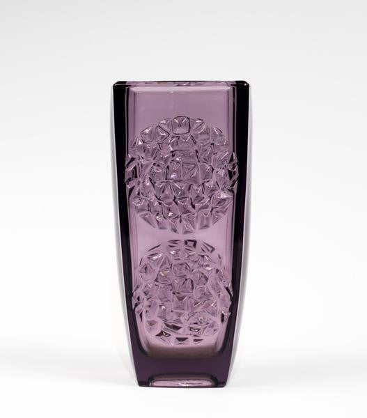 Sklo Union Czech Amethyst Vase by Rudolf Jurnikl
