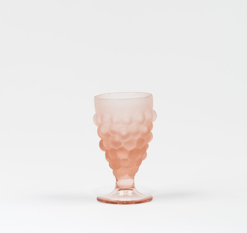 Venetian Glass Dessert Wine Set in the shape of a cluster of grapes