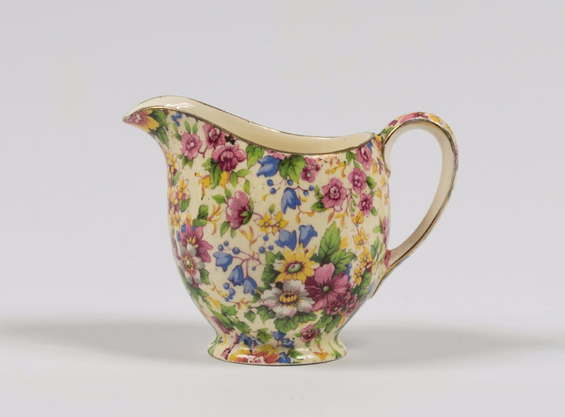 Vintage Royal Winton Cream Jug & Sugar Bowl | Summertime Chintz Collection (Pre-1960)