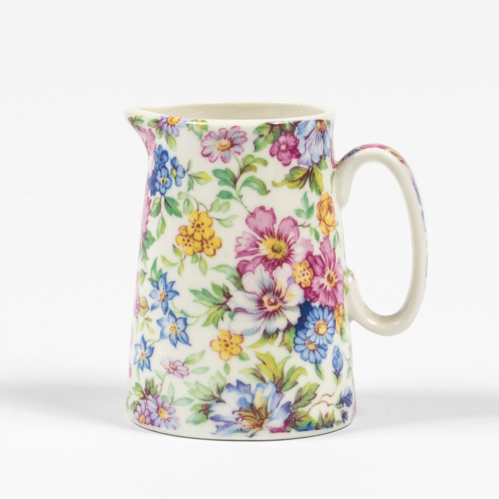 Floral Chintz Jug by Heron Cross Pottery