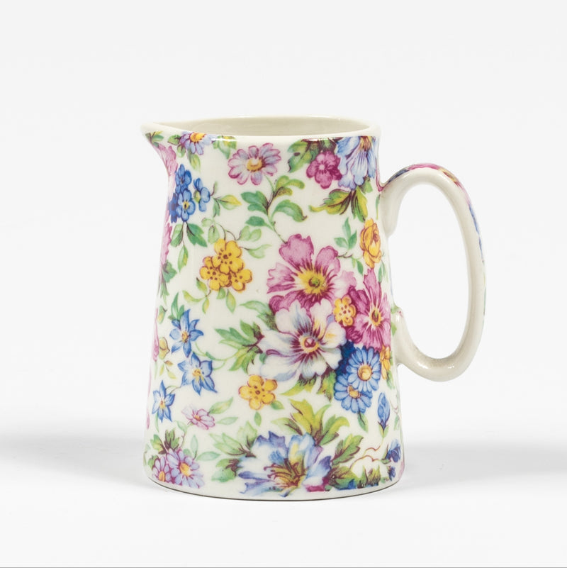 Floral Chintz Jug by Heron Cross Pottery
