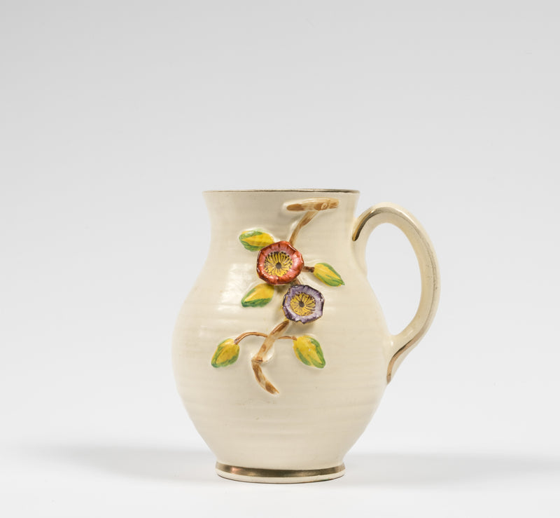 Art Deco Embossed Flower Jug by Arthur Wood