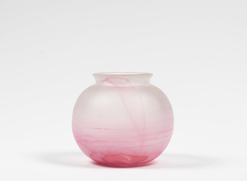 Pink Swirl Vase by Herner Glas