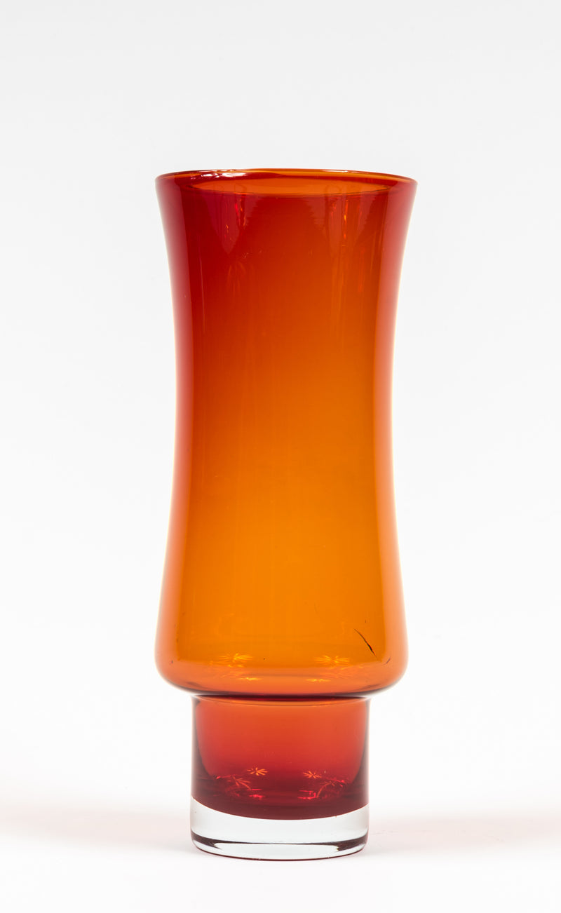 Riihimäen Lasi Oy / Riihimaki Red Glass Vase