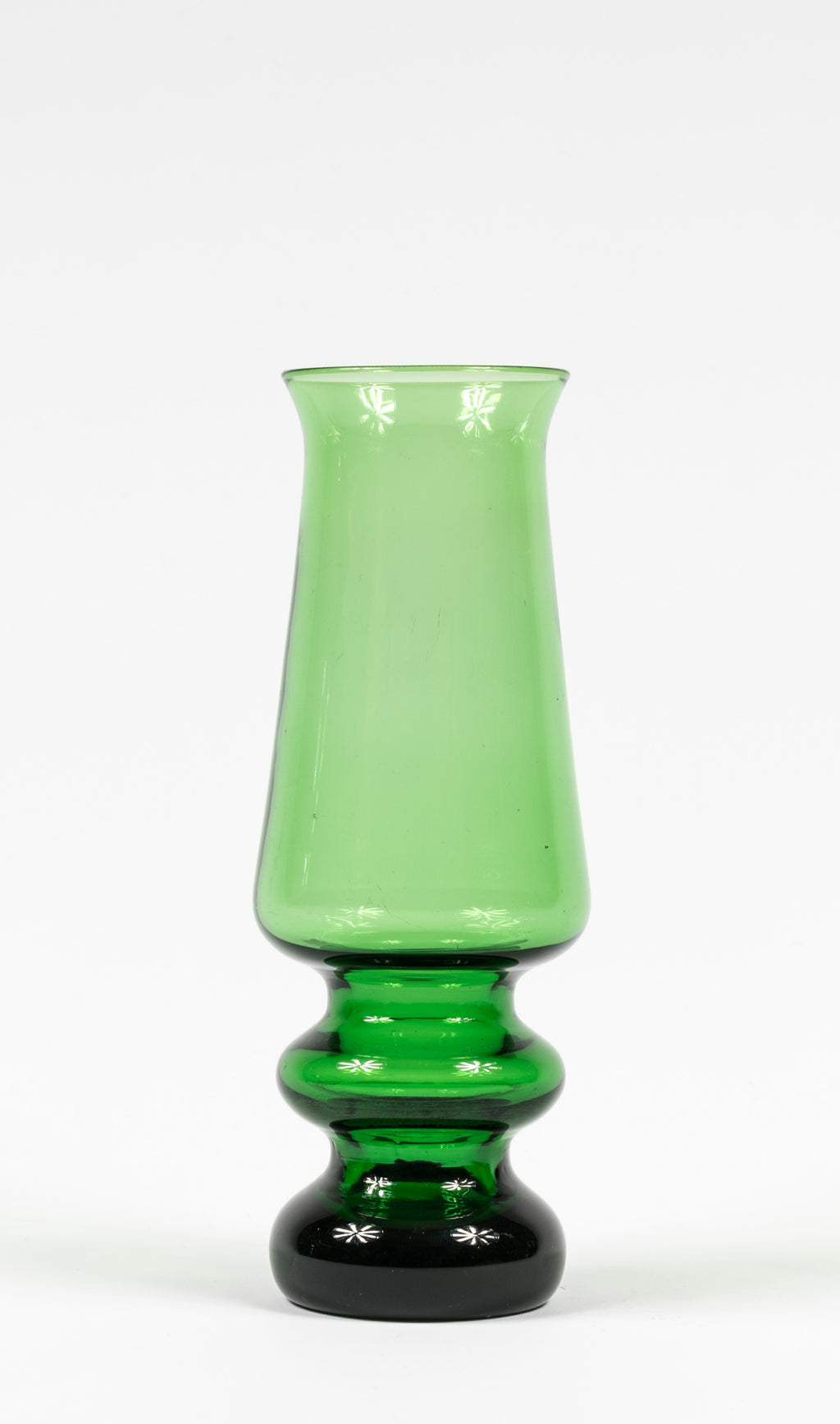 Vintage Green Glass Vase