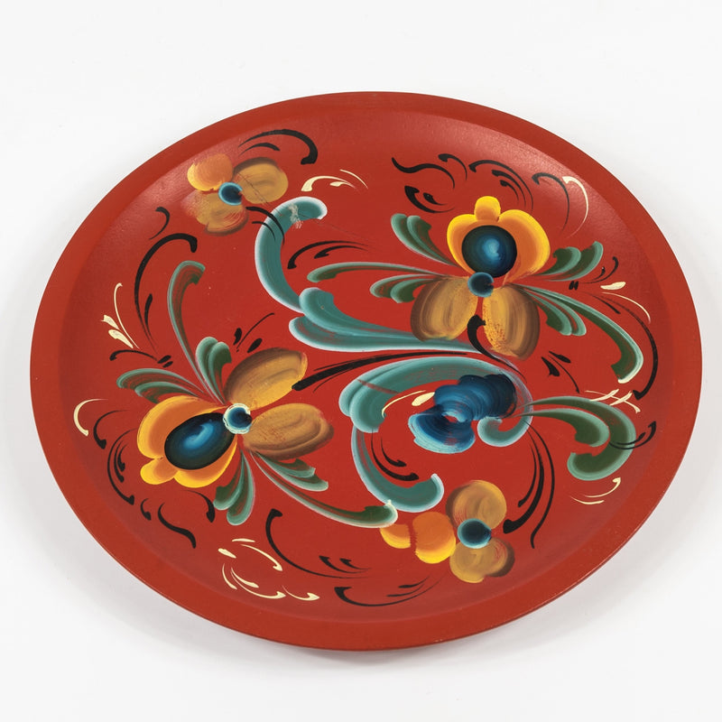 Vintage Norwegian Rosemaling Wooden Set of Bowls