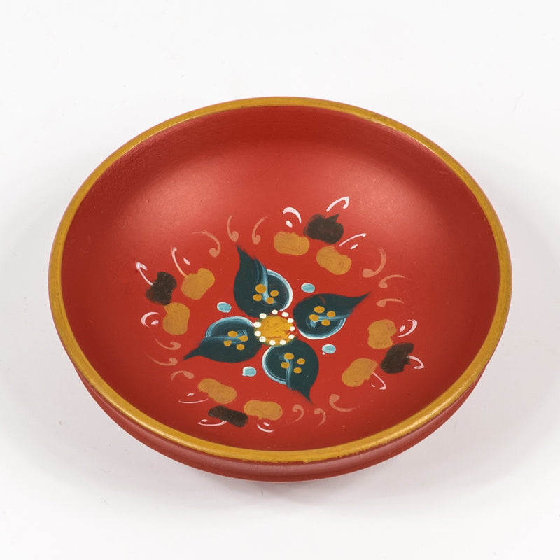 Vintage Norwegian Rosemaling Wooden Set of Bowls