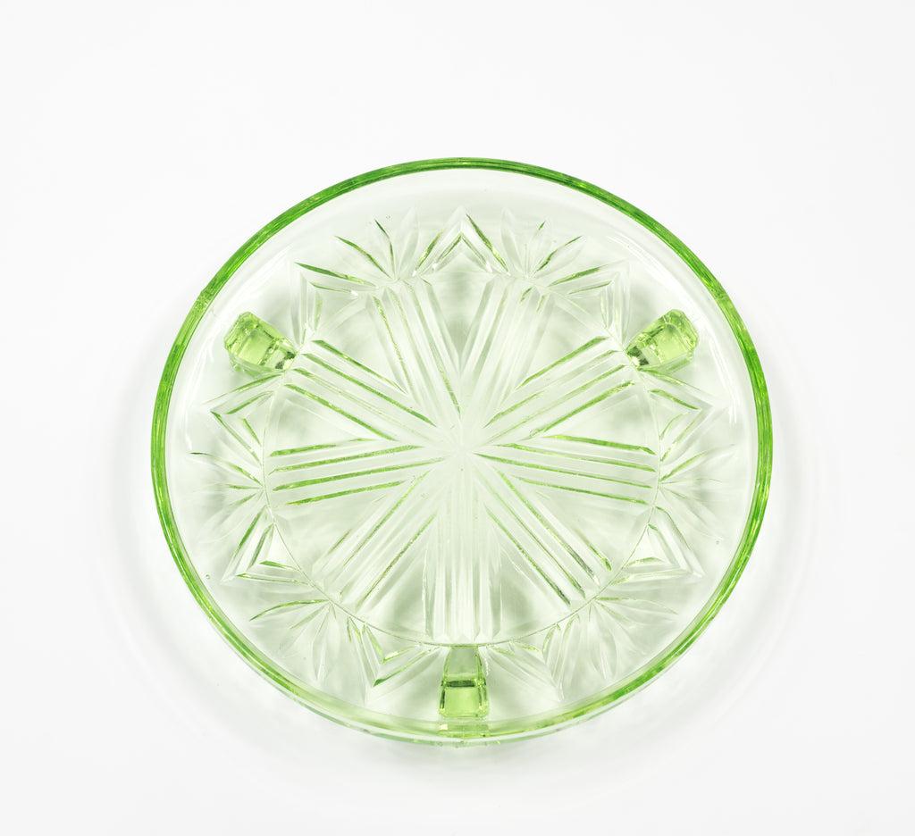 Depression Glass Pressed Cake/ Sandwich Plate