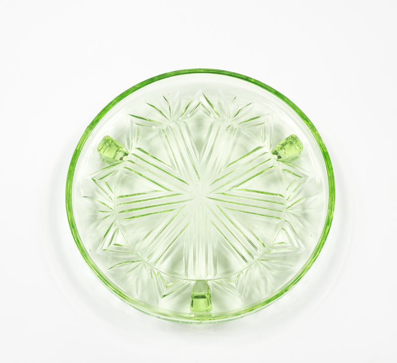 Depression Glass Pressed Cake/ Sandwich Plate