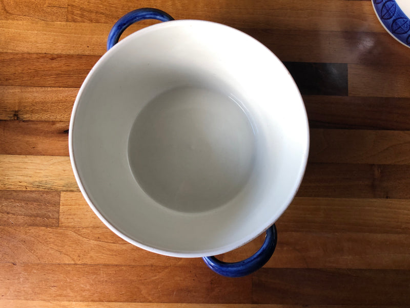Rostrand Koka Blue Open Ovenproof Dishes / Salad Bowls. Designed by Hertha Bengtson. Sandinavian Mid Century