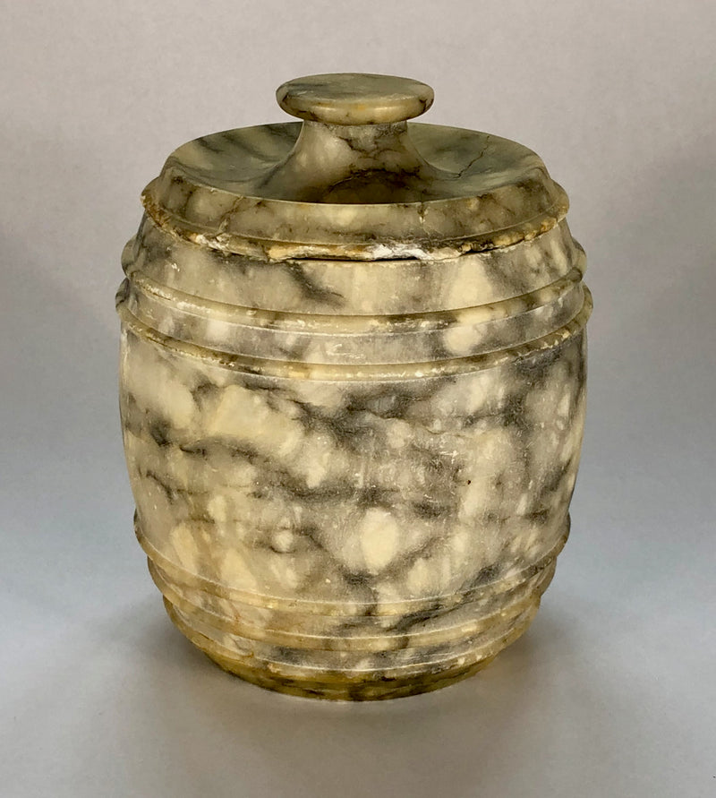 19th Century Grand Tour Alabaster Tobacco Jar