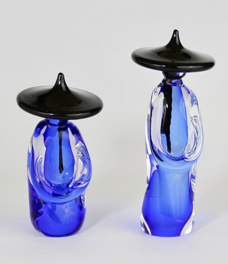 Pair of Signed Formia Murano Chinese Figures 1960s