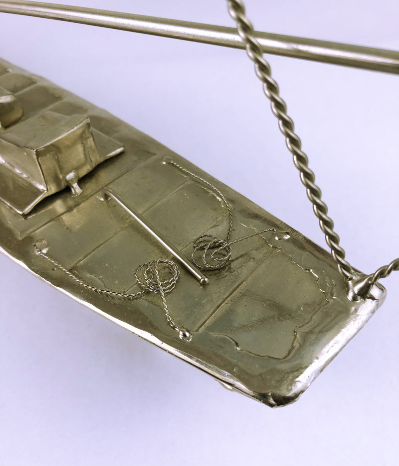 Stained Glass and metal Sailing Yacht