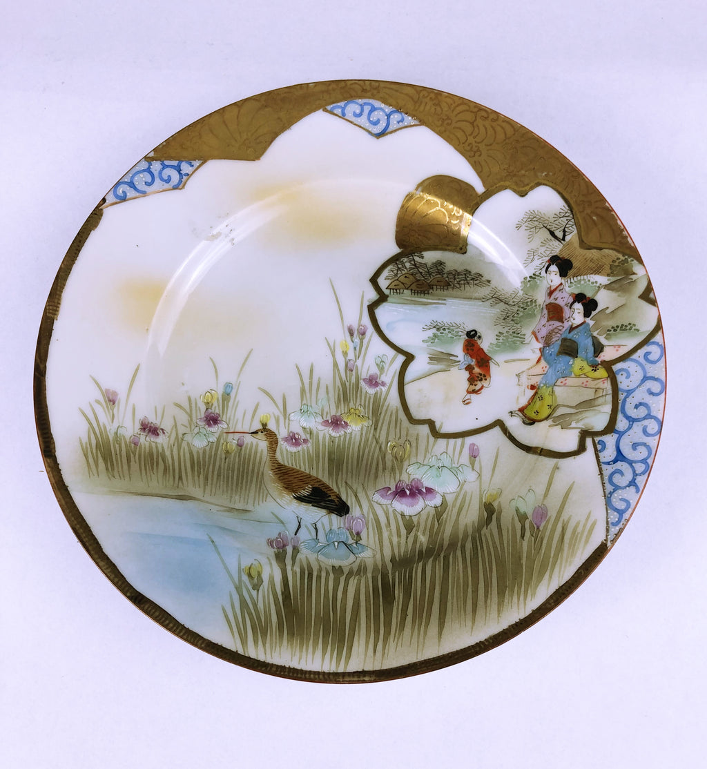1930s Kutani Yokohama Plate
