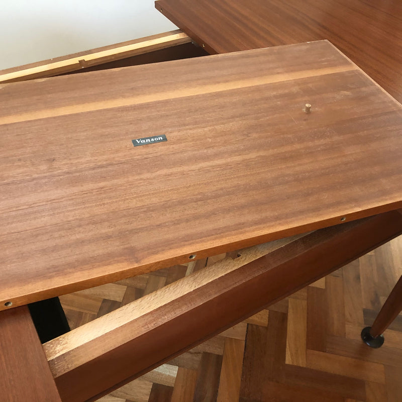 Peter Haywood for Vanson Mid century Teak Extendable Table and 4 Chairs c 1957