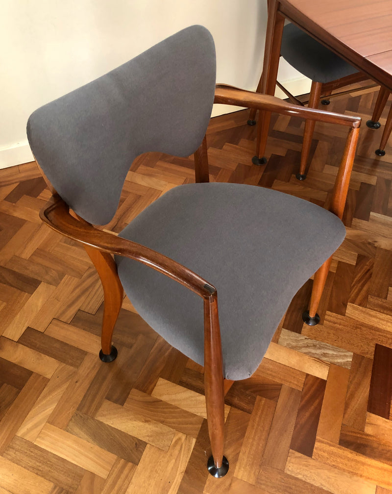 Peter Haywood for Vanson Mid century Teak Extendable Table and 4 Chairs c 1957