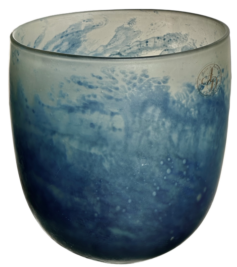 Venini, Tapio Wirkkala, Large Murano Hand Blown Vase Acid Etched 20th Century,
