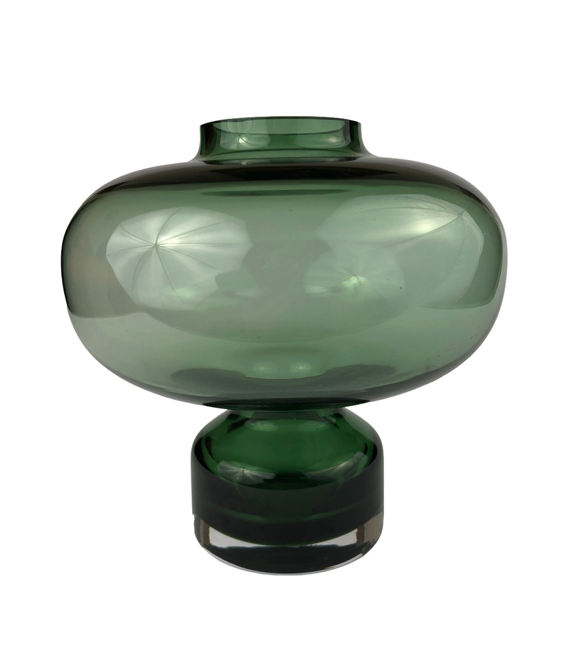 Georg Jensen Alfredo Green Glass Vase