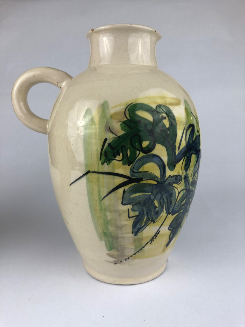 Pair of Tjipaganti Bandung Indonesian Art Pottery Ewers, Mid-Century Modern, c. 1950s–1960s