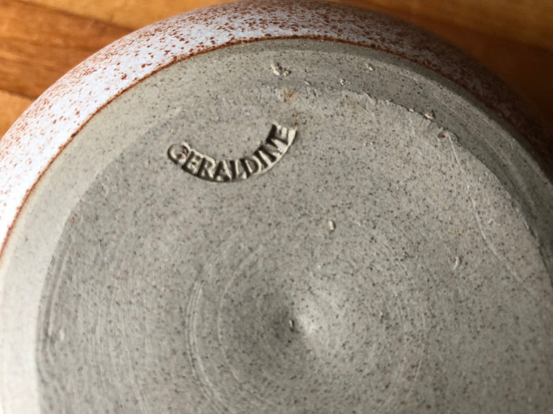 Vintage British Geraldine Studio Pottery Stoneware Lidded Casserole, 1970s