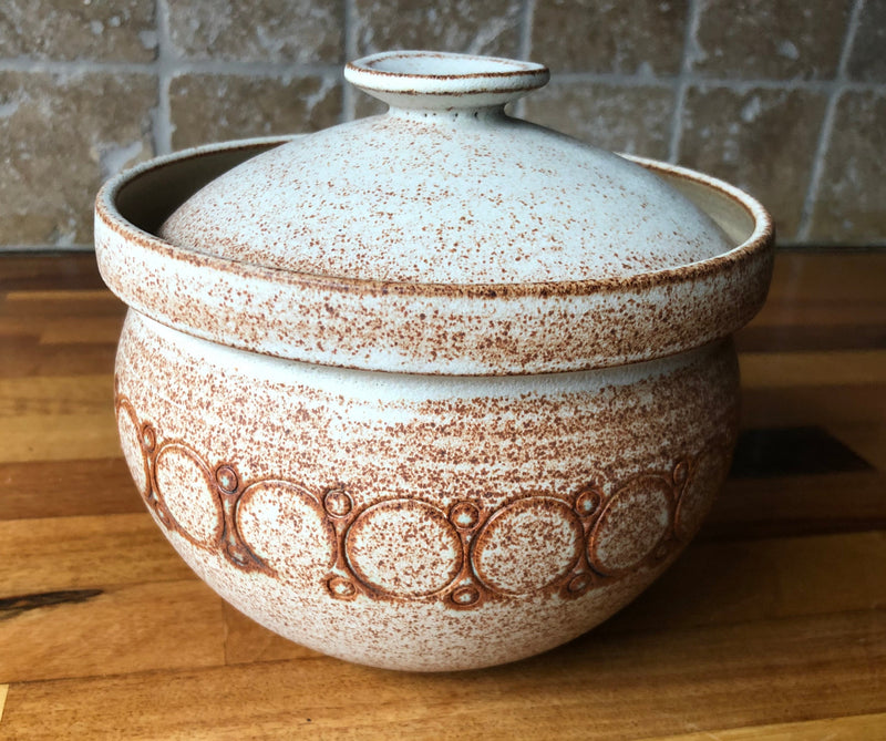 Vintage British Geraldine Studio Pottery Stoneware Lidded Casserole, 1970s