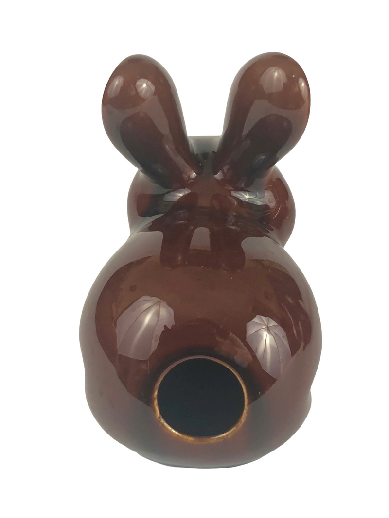Denmead Pottery Rabbit Cotton Wool Holder