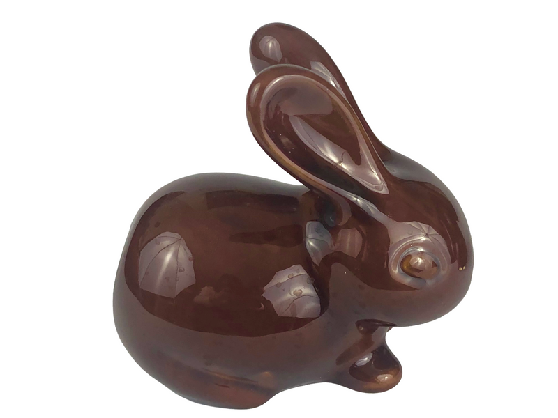 Denmead Pottery Rabbit Cotton Wool Holder