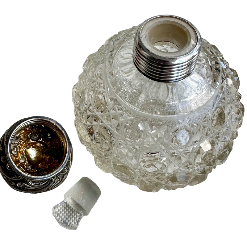 Henry Matthews Victorian Silver Perfume Bottle, Chester 1896