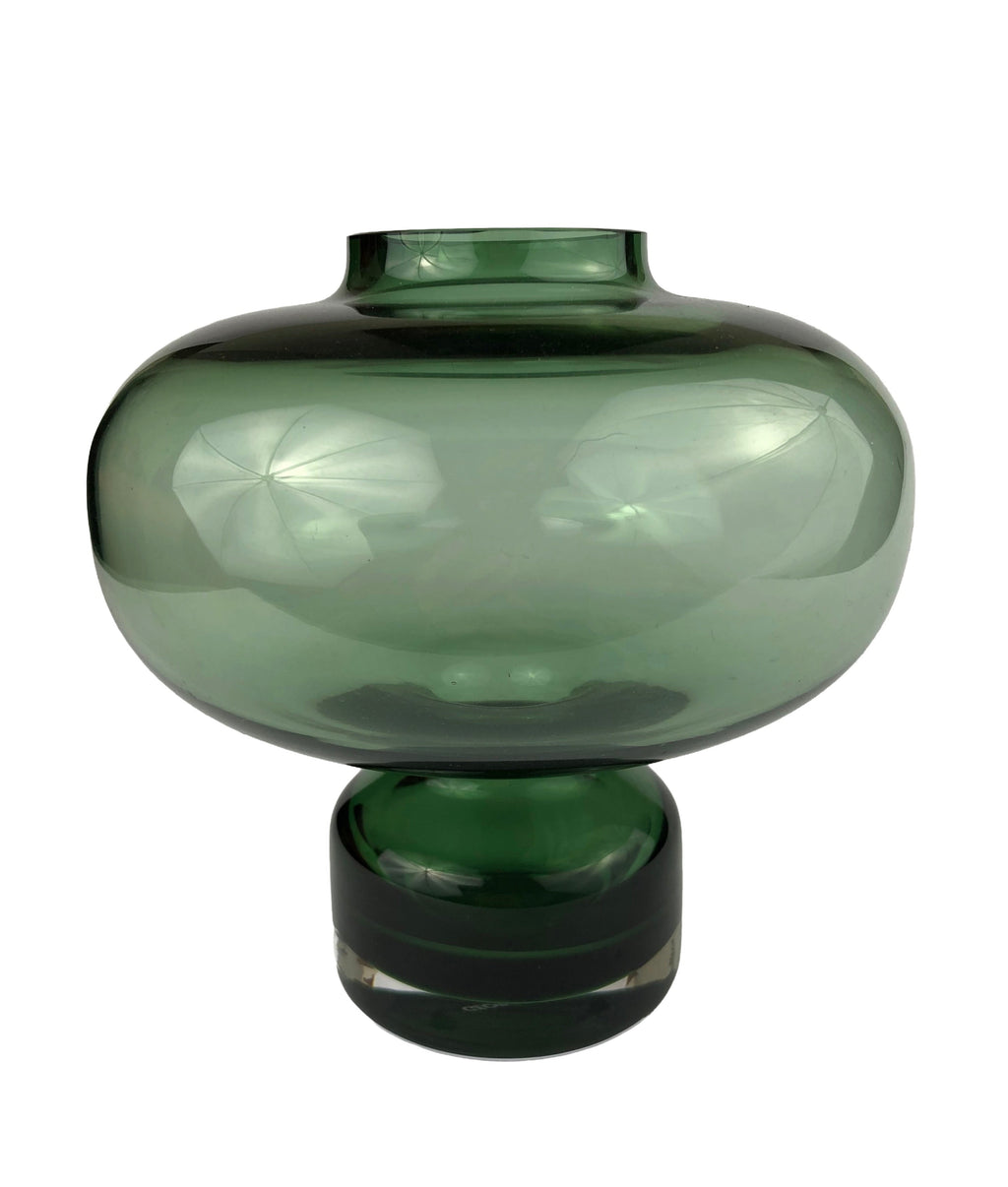 Georg Jensen Alfredo Green Glass Vase