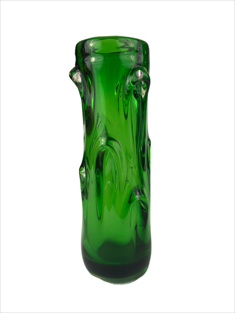 Jan Beránek Skrdlovice Glassworks Czechoslovakian 1960s Cased Glass Vases