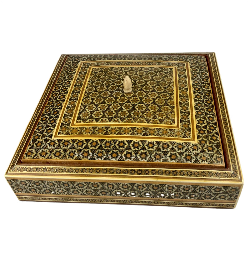 Anglo Indian Sadeli Inlaid Jewellery Box 