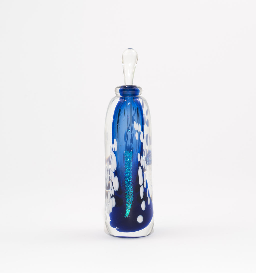 Iridescent Blue Scent Bottle