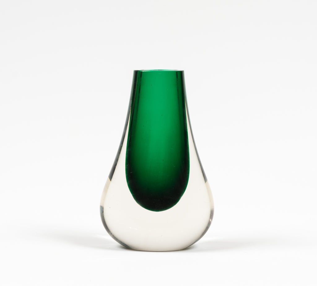 Green Whitefriars Teardrop Vase