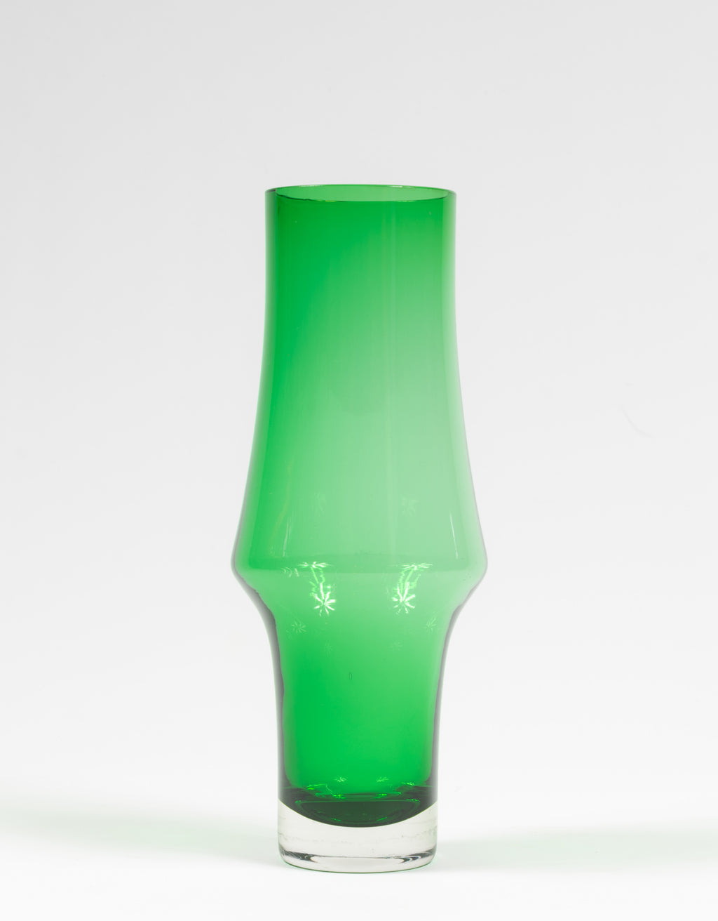 Riihimäen Lasi Oy / Riihimaki Green Glass Vase