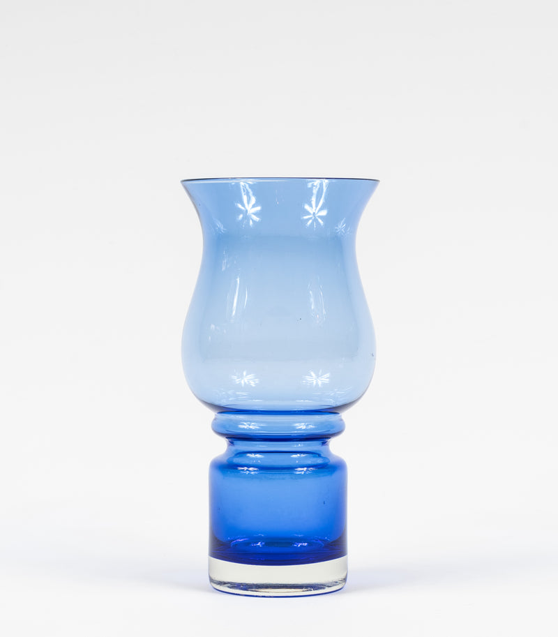Riihimäen Lasi Oy / Riihimaki Blue Glass 'Tulppaani' Vase