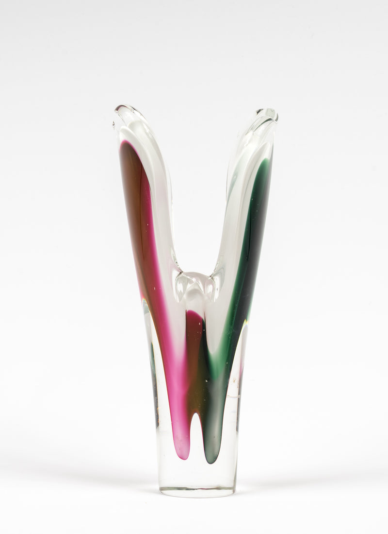 Flygsfors Coquille Glass Vase - Paul Kedelv