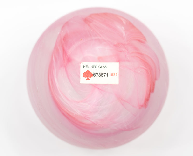 Pink Swirl Vase by Herner Glas