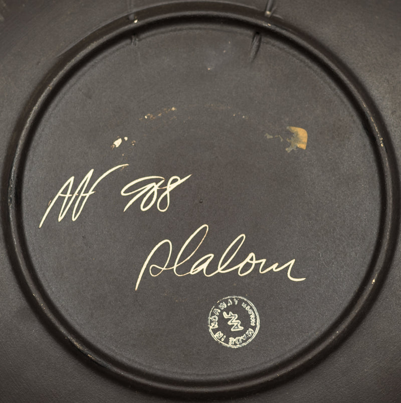 Vintage AWF Pottery Plate- "Slalom"