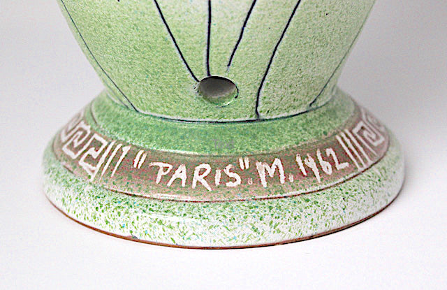 PARIS Lamp Base designed in 1962 by Marian Zawadzki ,Tilgmans Keramik, Sweden